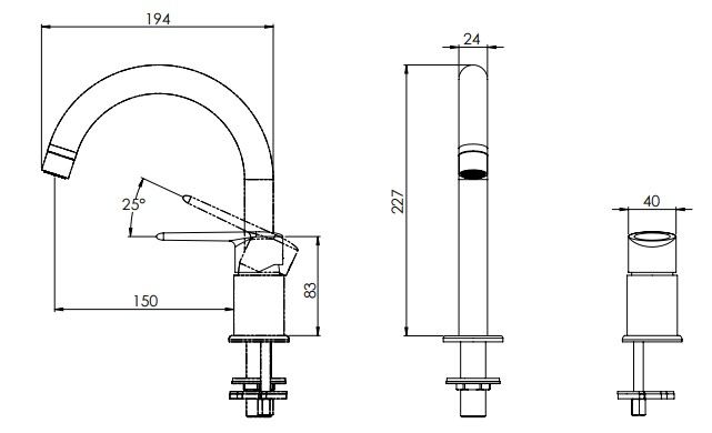 Смеситель для кухни Remer Vanity V57 (хром)
