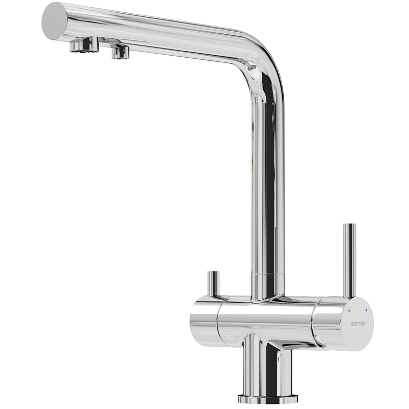 Смеситель для кухни Sancos Фостер (Foster) SC4014CH (хром), с подключением к фильтру