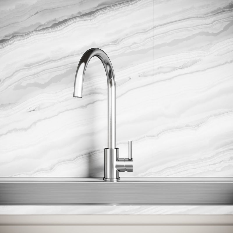 Смеситель для кухни Sancos Сталь (Stainless) SC12001SS (нержавеющая сталь)