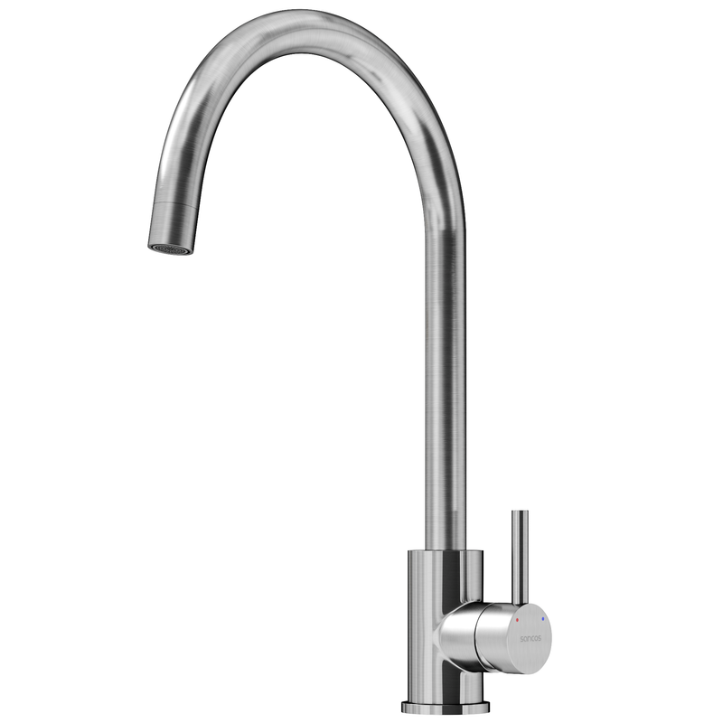 Смеситель для кухни Sancos Сталь (Stainless) SC12001SS (нержавеющая сталь)