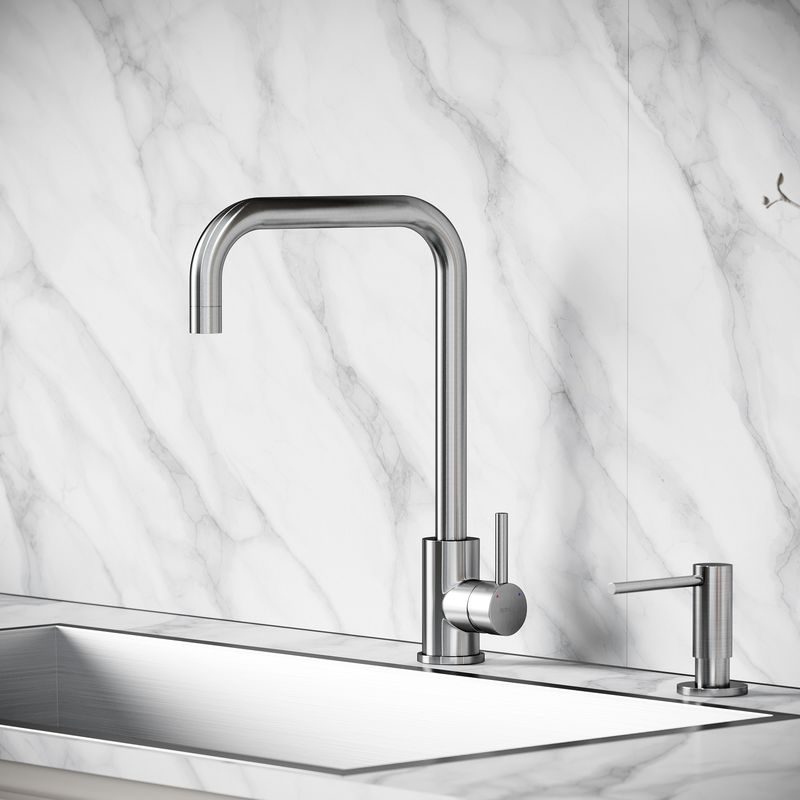 Смеситель для кухни Sancos Сталь (Stainless) SC12002SS (нержавеющая сталь)
