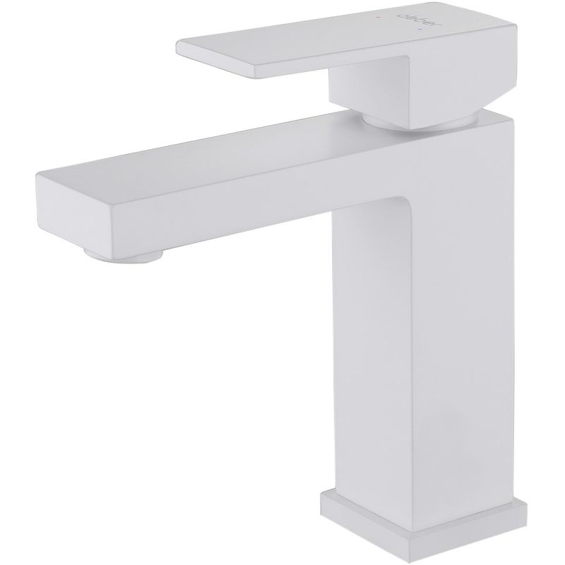 Смеситель для раковины Abber Daheim AF8210W (белый матовый), без донного клапана