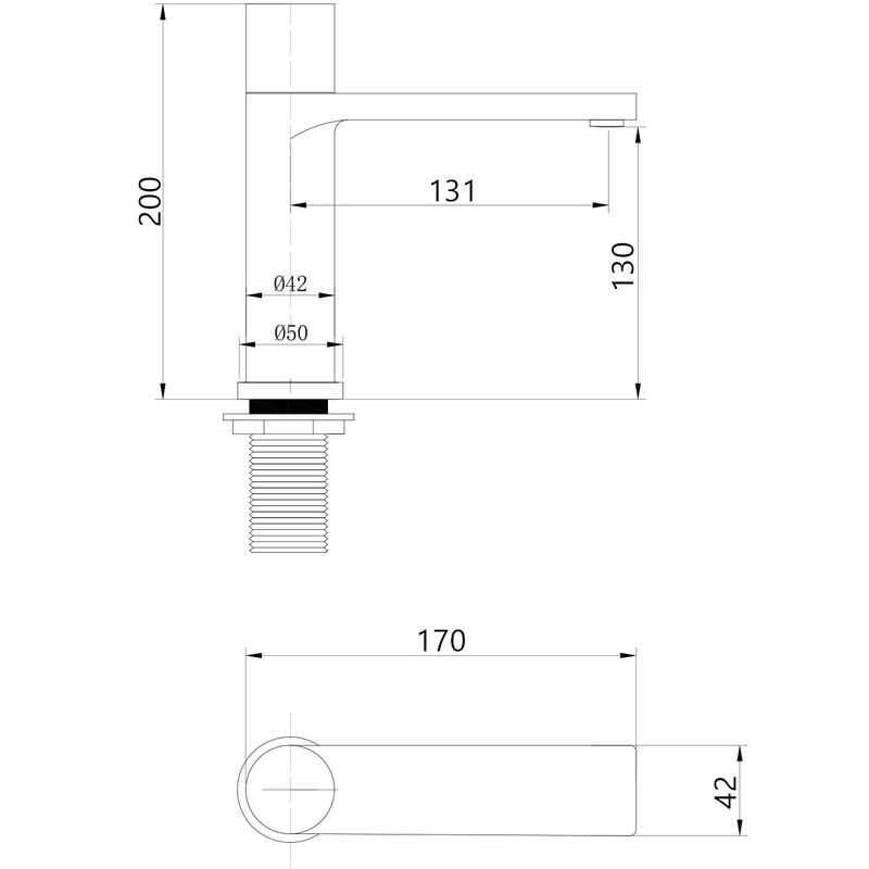 Смеситель для раковины Abber Rund AF8710SP (сатин), с прогрессивным картриджем