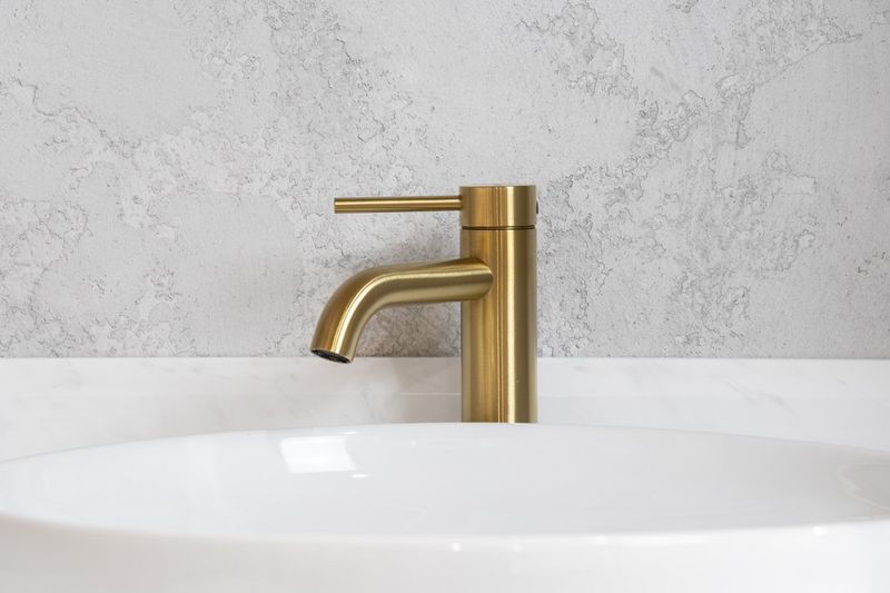 Смеситель для раковины Abber Wasser Kreis 316 AF8110BG (золото брашированное)