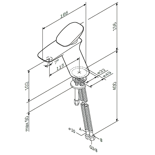 Смеситель для раковины AM.PM Spirit V2.0 F70A02100