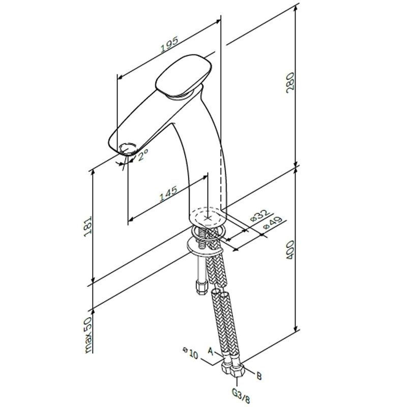 Смеситель для раковины AM.PM Spirit V2.0 F70A92000