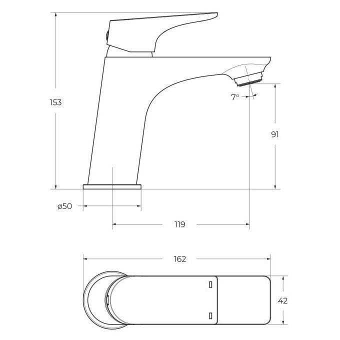 Смеситель для раковины BelBagno Marino MARINO-LVM-CRM-W0 (хром), без донного клапана