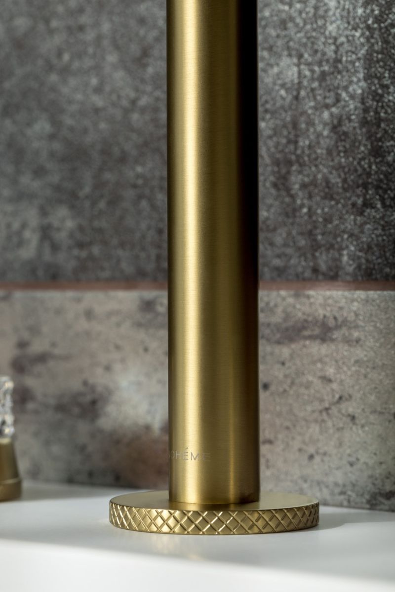 Смеситель для раковины Boheme Aura 152-MG-A (золото матовое), без донного клапана