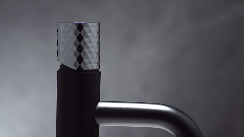 Смеситель для раковины Boheme Stick Diamond 121-BCR (хром, черный матовый), без донного клапана