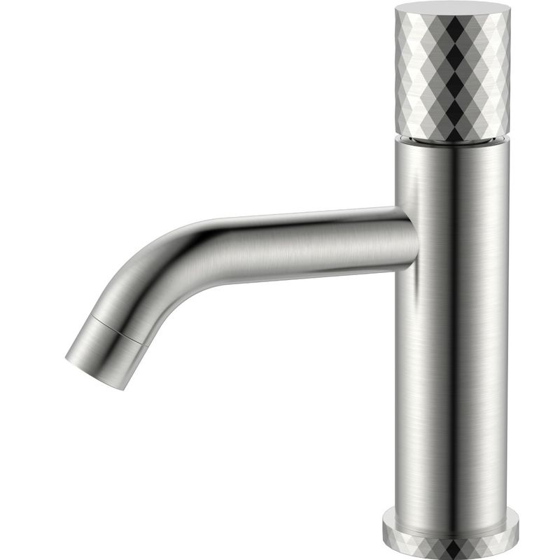 Смеситель для раковины Boheme Stick Diamond 121-NB (никель брашированный), без донного клапана