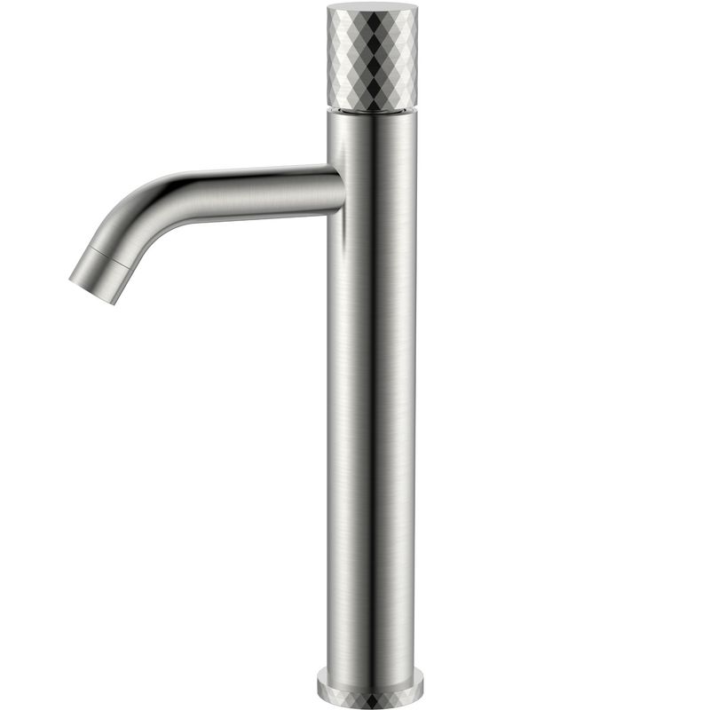 Смеситель для раковины Boheme Stick Diamond 122-NB (никель брашированный), без донного клапана