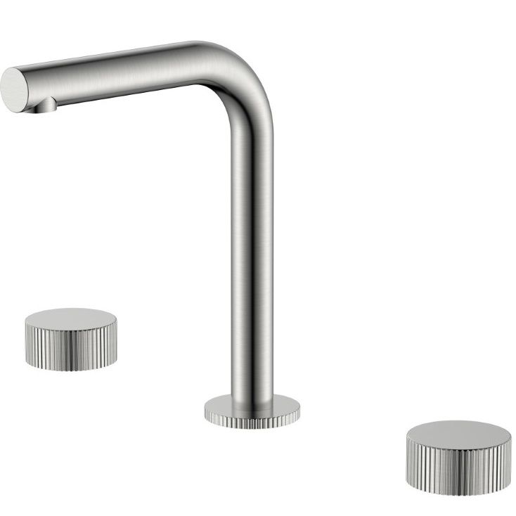 Смеситель для раковины Boheme Stick Linea 152-NB.3 (никель брашированный), без донного клапана