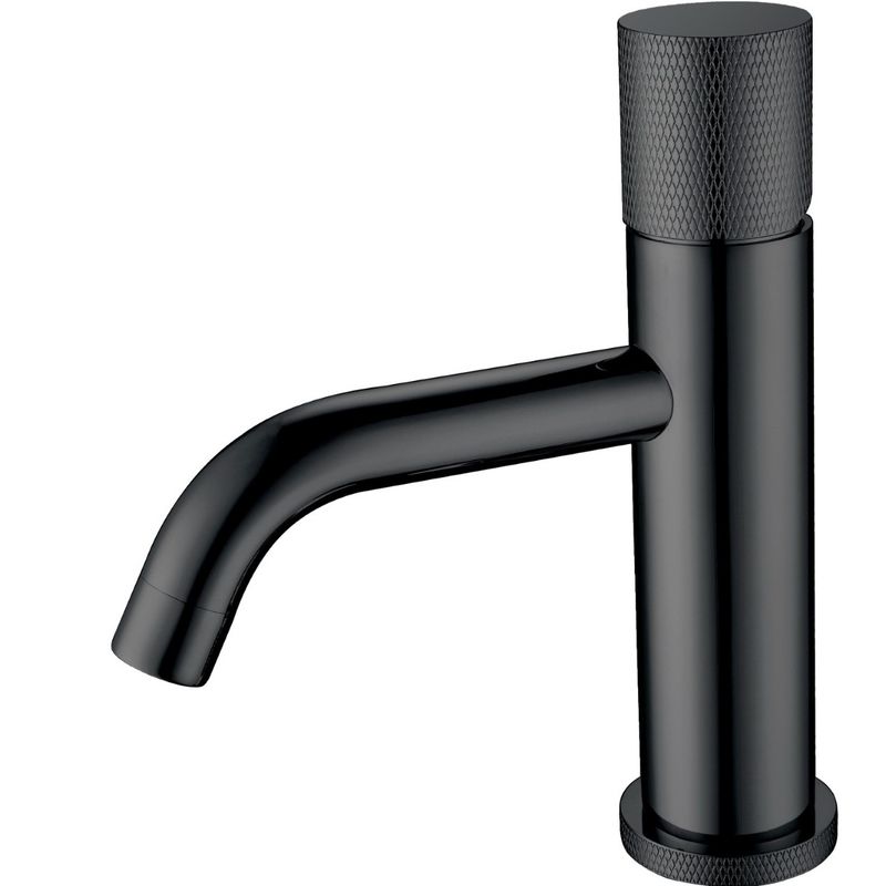 Смеситель для раковины Boheme Stick Touch 121-BB.2 (черный матовый), без донного клапана