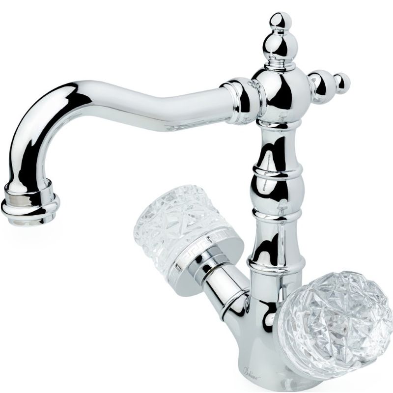 Смеситель для раковины Boheme Tradizionale Cromo Crystal 272-CRST (хром), без донного