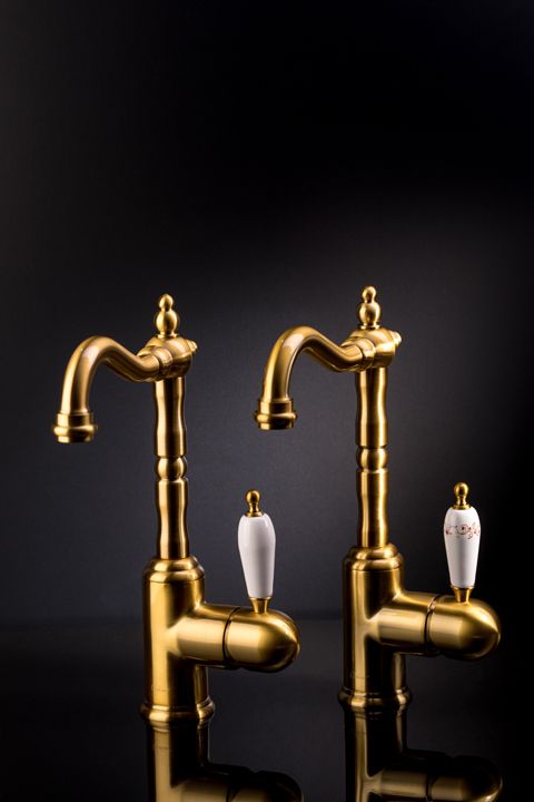 Смеситель для раковины Boheme Tradizionale Oro 282 (золотой), без донного клапана