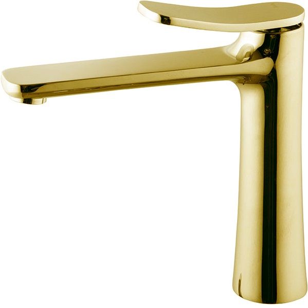 Смеситель для раковины Fima Carlo Frattini Flo F3801LOR.1 (золотой), с донным клапаном