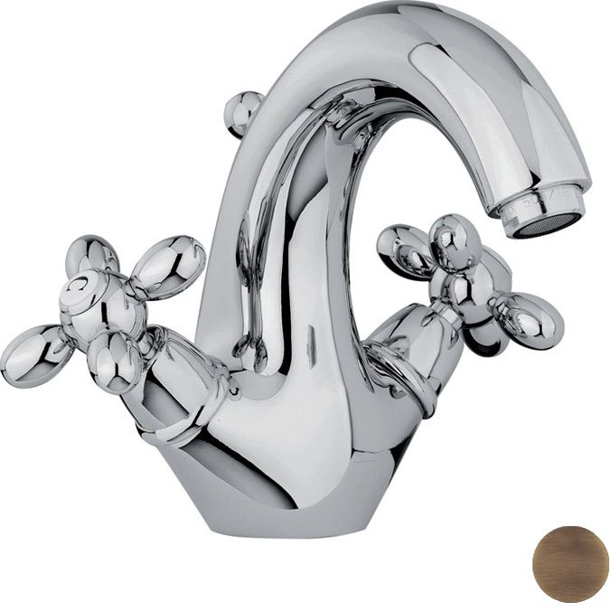 Смеситель для раковины Fima Carlo Frattini Olivia F5041BR (бронза), с донным клапаном