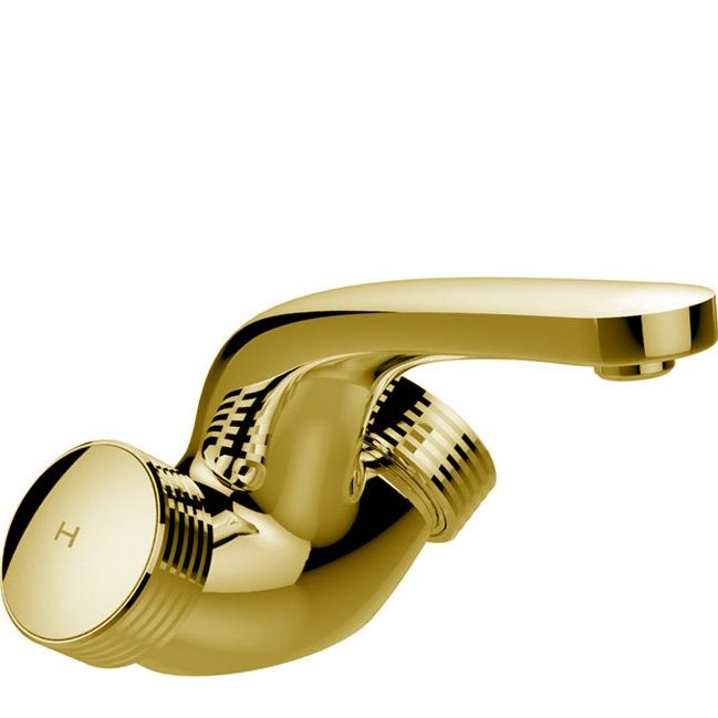 Смеситель для раковины Fima Carlo Frattini Texture Collection F5621HOR (золотой), с донным клапаном