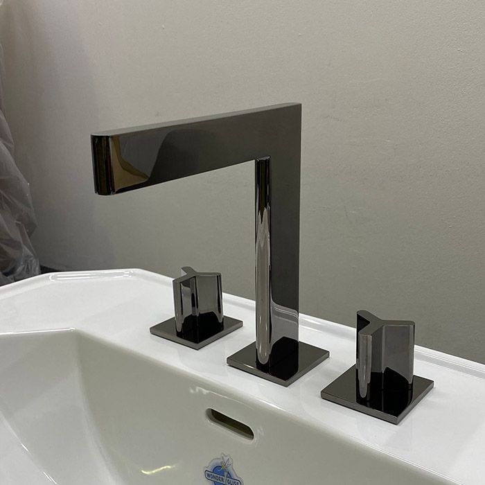 Смеситель для раковины ICON-X metal U7G-D24-151 (черный никель), с донным клапаном