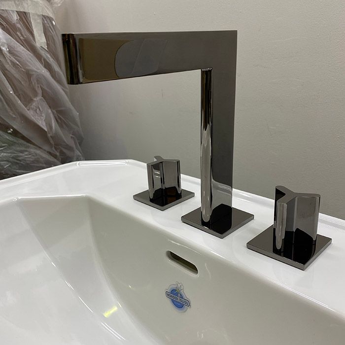 Смеситель для раковины ICON-X metal U7G-D24-151 (черный никель), с донным клапаном