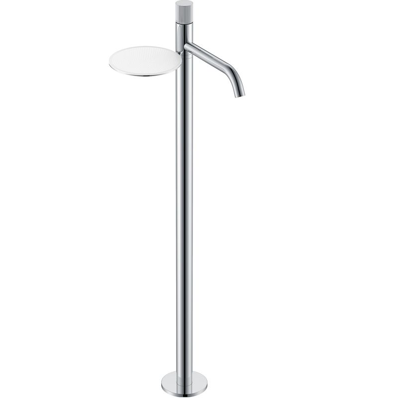 Смеситель для раковины напольный Boheme Stick Linea 120-CRCR.3 (хром), с полкой