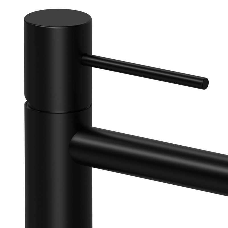Смеситель для раковины Raiber Graceful RPB-002 (черный матовый), без донного клапана