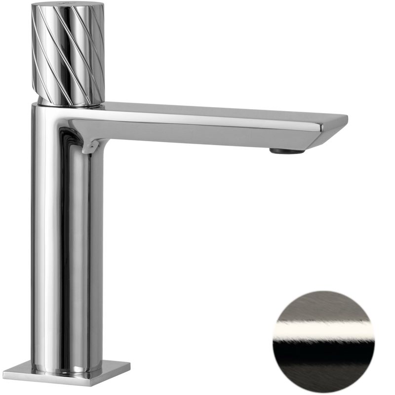 Смеситель для раковины Remer Edge EG710NP (никель брашированный), с донным клапаном