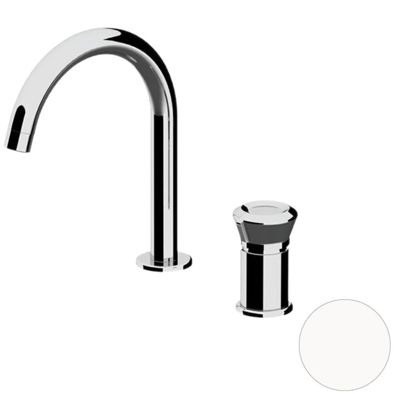 Смеситель для раковины Remer Element ET57BO (белый матовый), без донного клапана