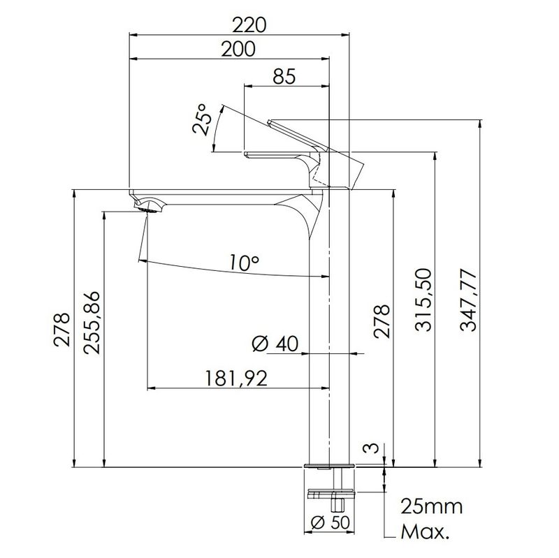 Смеситель для раковины Remer Energy Brushed Nickel EY11LNP (никель брашированный)