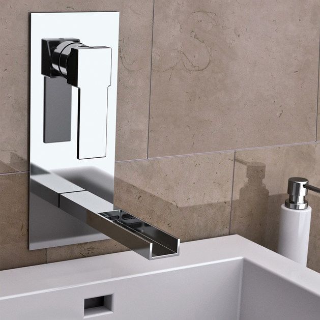 Смеситель для раковины Remer Qubika Cascata QC14 (хром)
