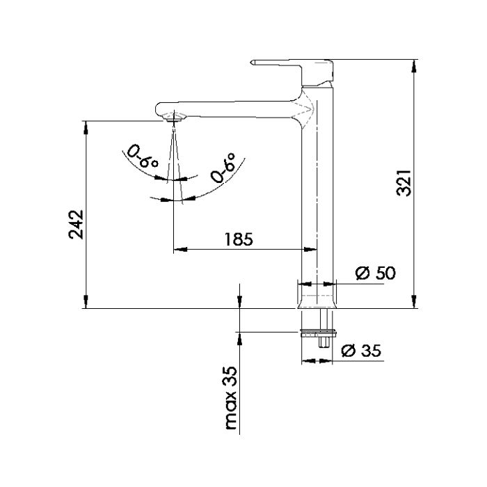 Смеситель для раковины Remer Vanity Matt White V11LBO (белый матовый)
