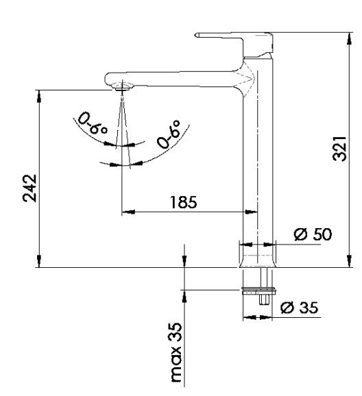 Смеситель для раковины Remer Vanity V10L (хром)