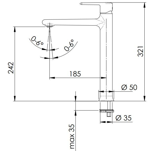 Смеситель для раковины Remer Vanity V11L (хром)