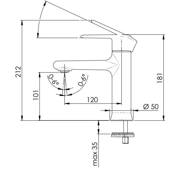 Смеситель для раковины Remer Vanity V12 (хром)