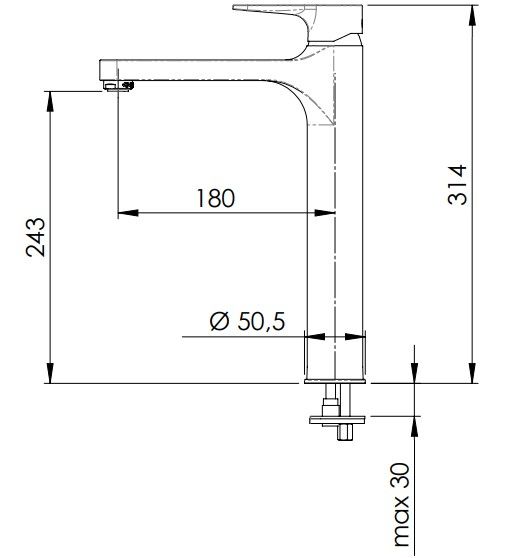 Смеситель для раковины Remer Winner W10L (хром)