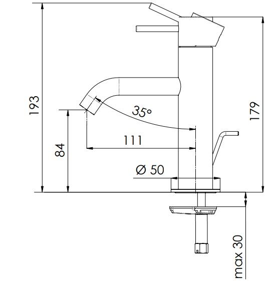 Смеситель для раковины Remer X Style X10 (хром)