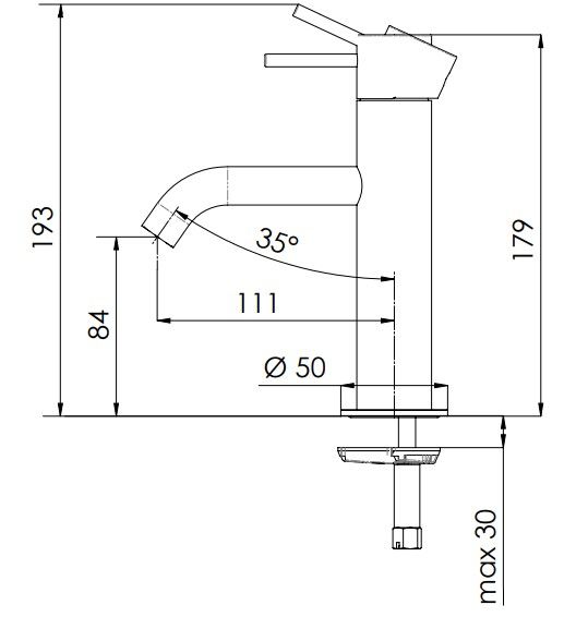 Смеситель для раковины Remer X Style X12 (хром)