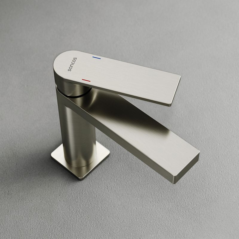 Смеситель для раковины Sancos Студия (Studio) SC9015BN (брашированный никель), без донного клапана