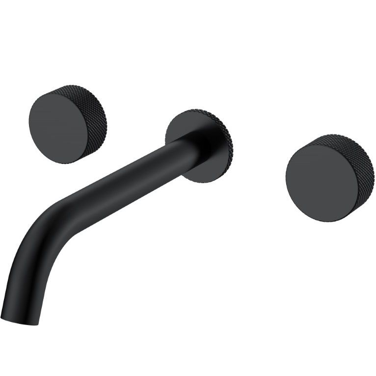 Смеситель для раковины скрытого монтажа Boheme Stick Touch 152-2-B.2 (черный матовый), без донного клапана
