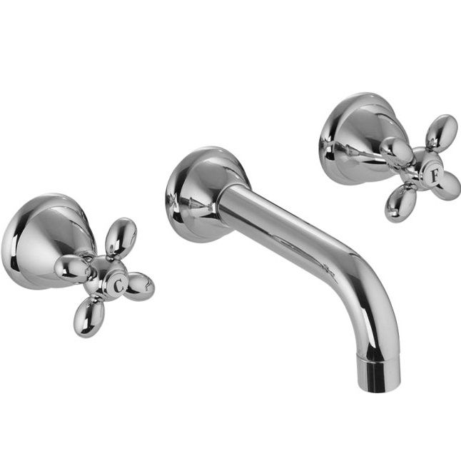 Смеситель для раковины скрытого монтажа 20.2 см Fima Carlo Frattini Olivia F5001L/5CR (хром), с донным клапаном