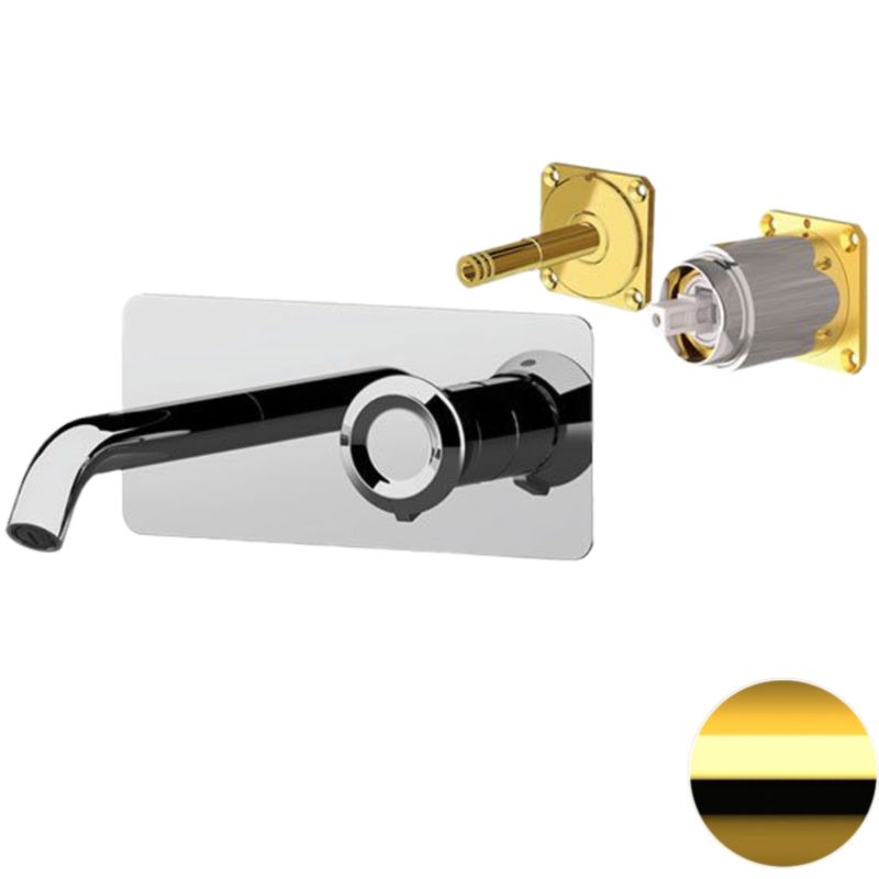 Смеситель для раковины скрытого монтажа Remer Element ET15KBDO (золотой)
