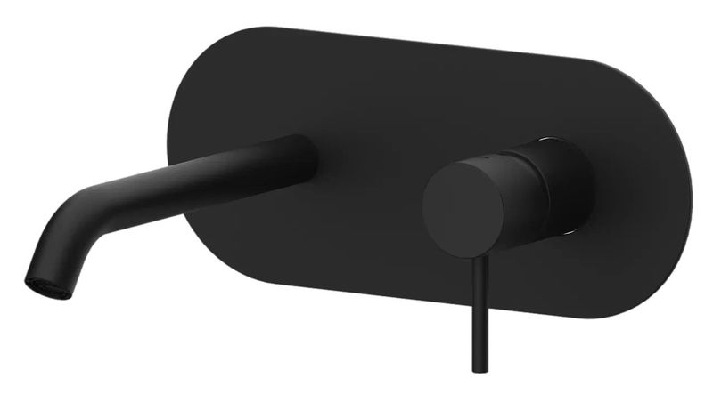Смеситель для раковины скрытого монтажа Remer X Style X15KBNO (черный матовый), без донного клапана