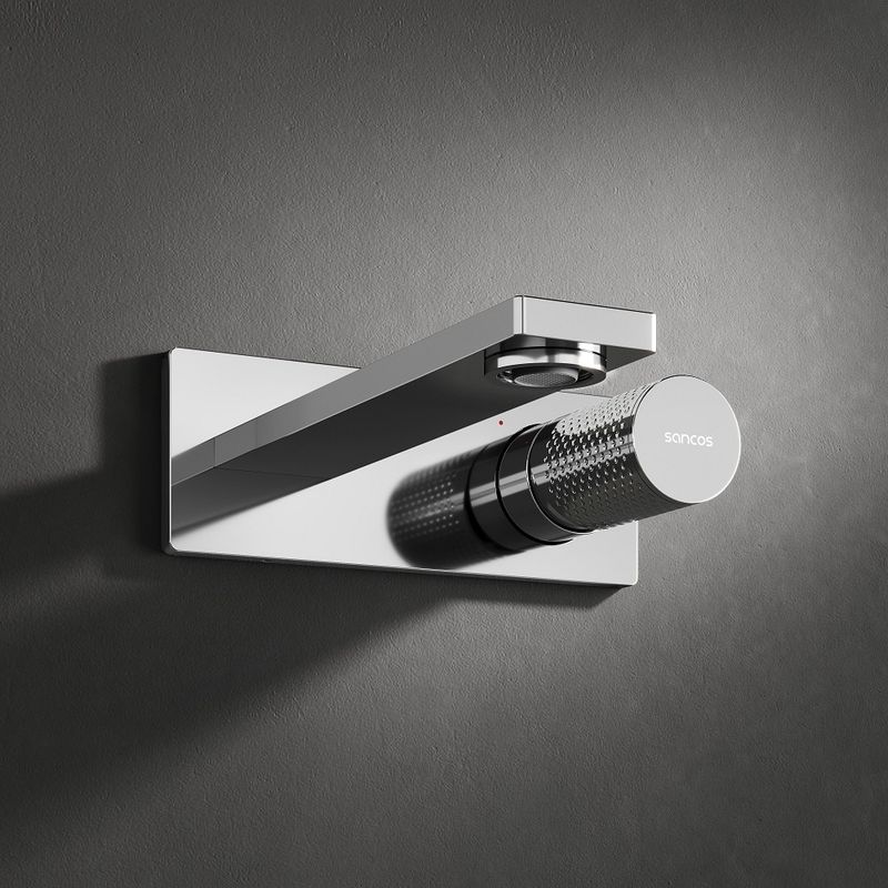 Смеситель для раковины скрытого монтажа Sancos Звено (Nexus) SC9013CH (хром), с внутренней частью