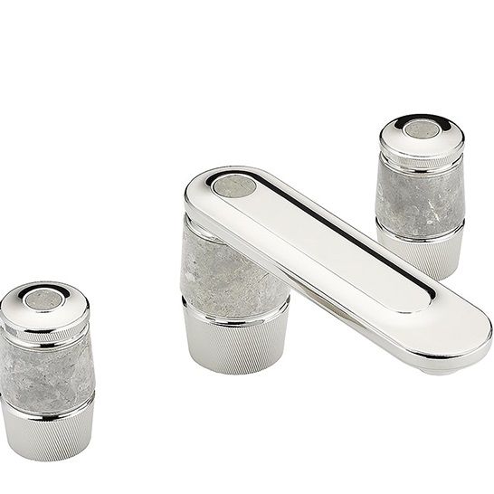 Смеситель для раковины THG Corvair Fior di Bosco U8K-A02-151M (хром), с донным клапаном, на мраморную столешницу