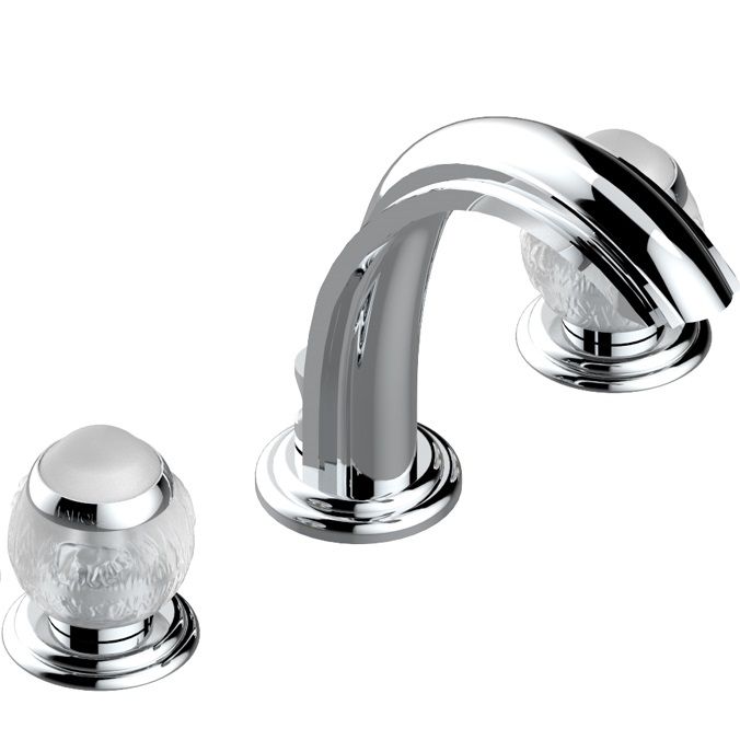 Смеситель для раковины THG Panthere Cristal clair A2H-A02-151 (хром), с донным клапаном
