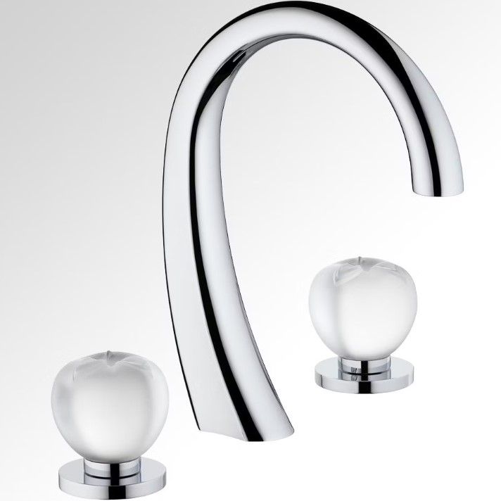Смеситель для раковины THG Pomme cristal lustre or A42-A02-151 (хром), с донным клапаном