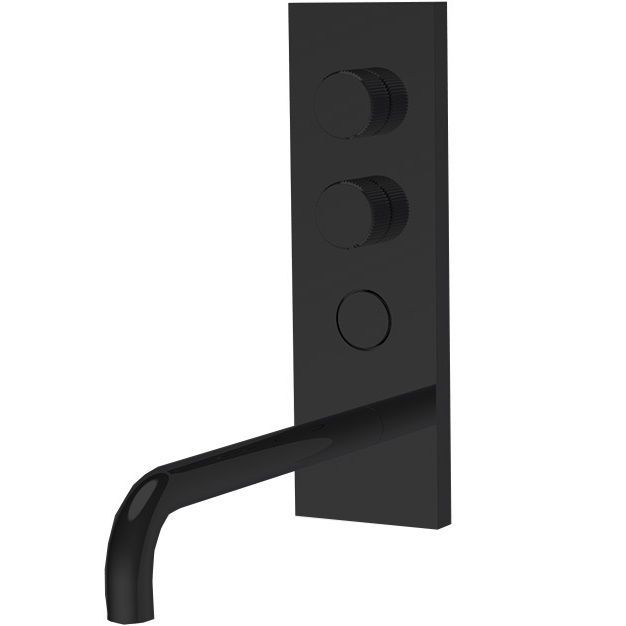 Смеситель для раковины встраиваемый Fima Carlo Frattini Switch F5951VLX5NS (черный матовый)