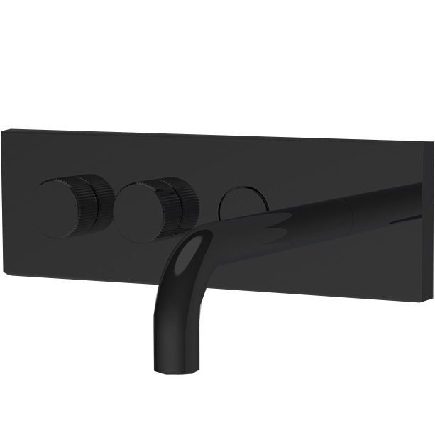 Смеситель для раковины встраиваемый Fima Carlo Frattini Switch F5951X5/180NS (черный матовый)