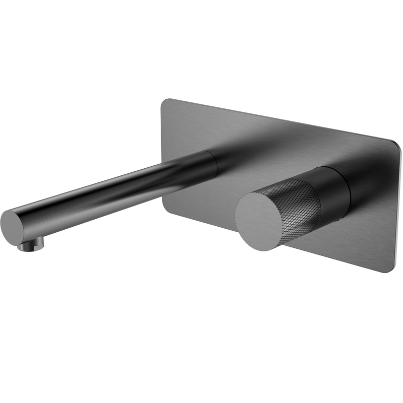 Смеситель для раковины встроенный Boheme Stick Touch 125-GM.2 (оружейный металл), без донного клапана