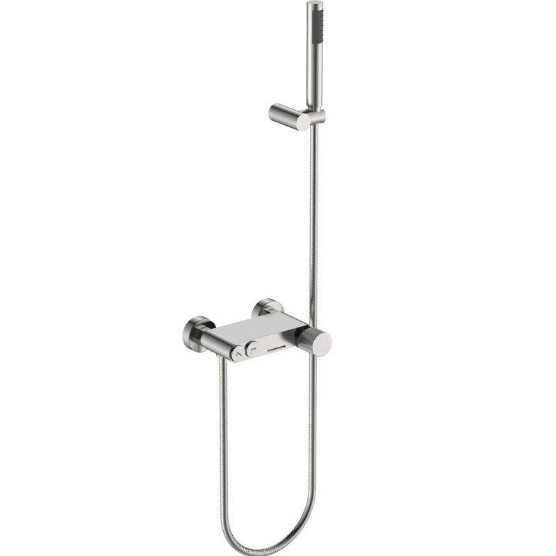 Смеситель для ванны Boheme Stick Linea 123-NB.3 (никель брашированный), с душевой лейкой